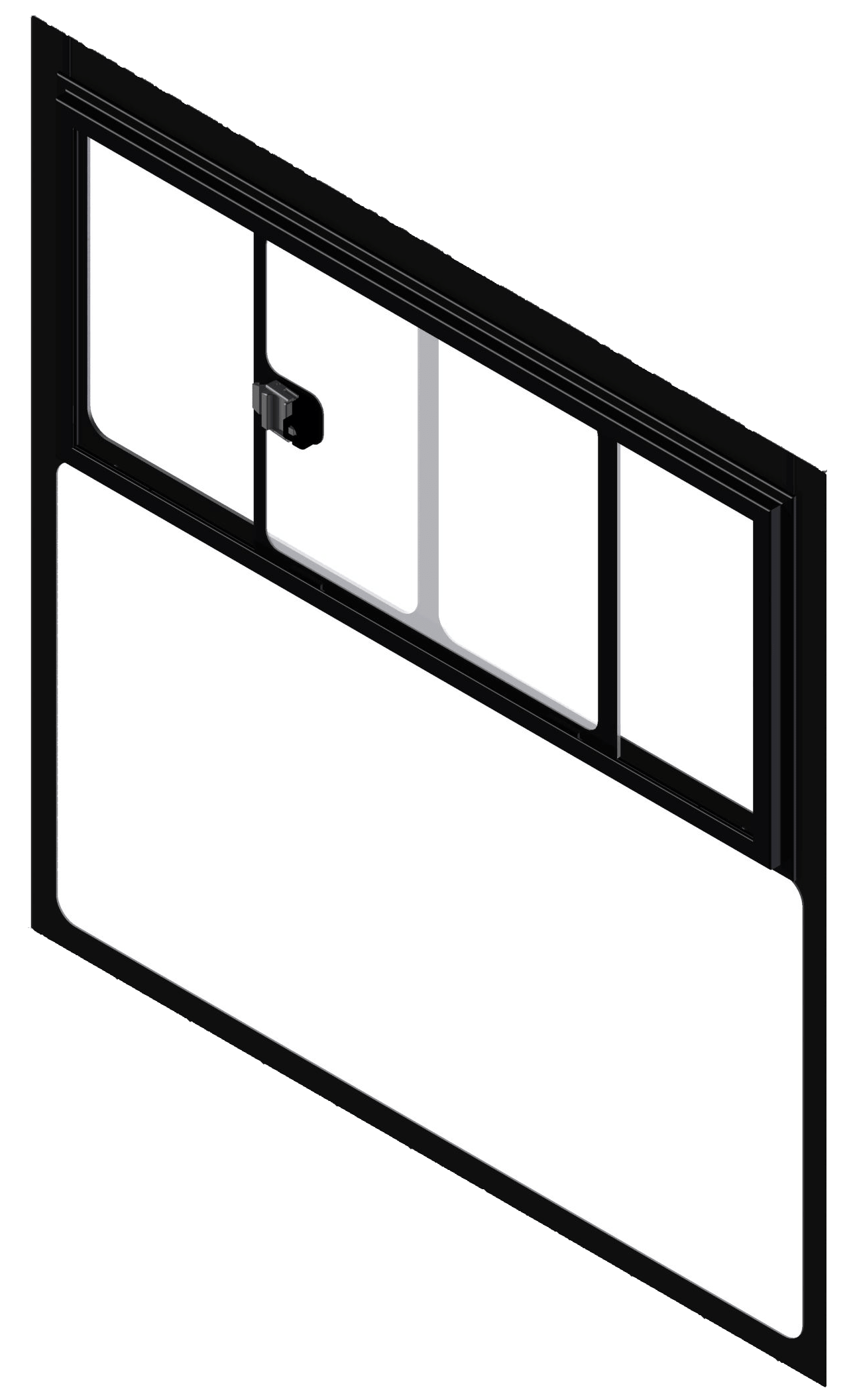 okno przesowne - render